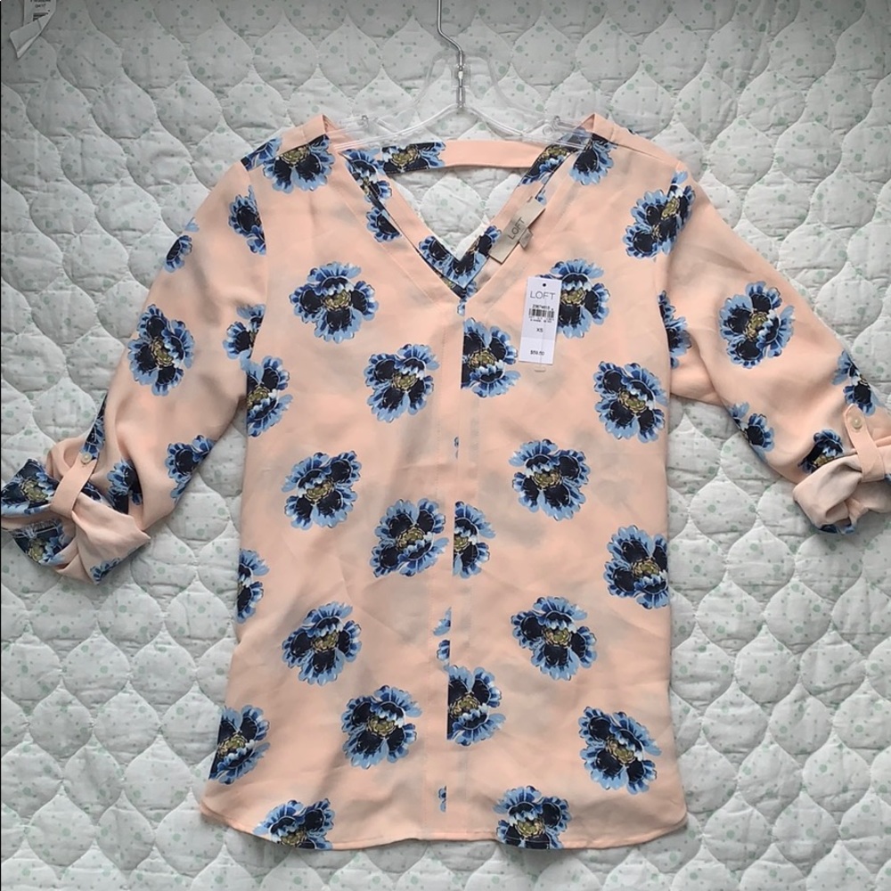 The Loft Floral Blouse - NWT - XS